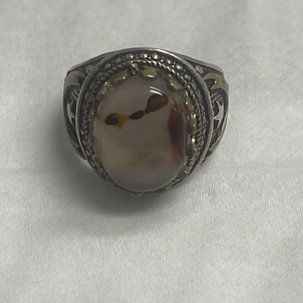 agate stone unique ring